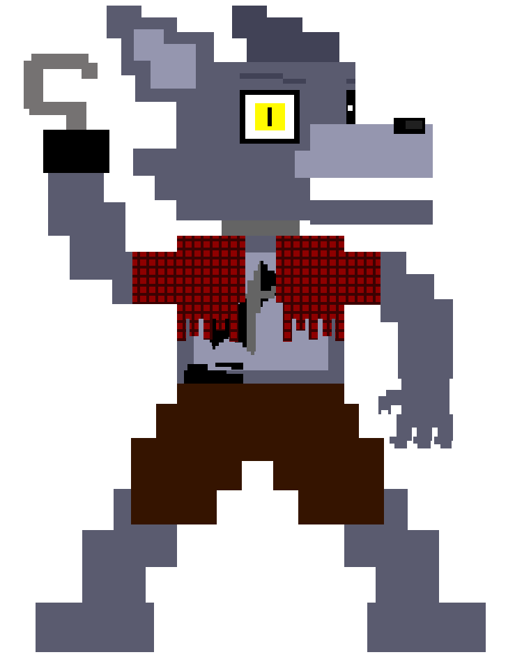 Fnaf6 FFPS Animatronics 8-bit by 133alexander on DeviantArt