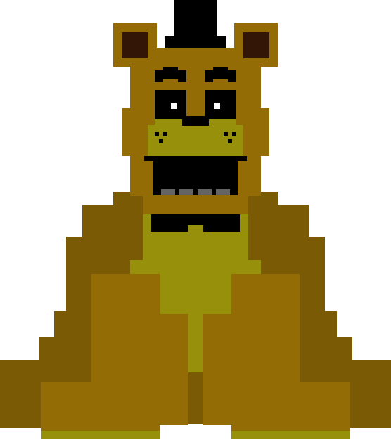 FNaF 8-Bit Golden Freddy by Mariorainbow6 on DeviantArt