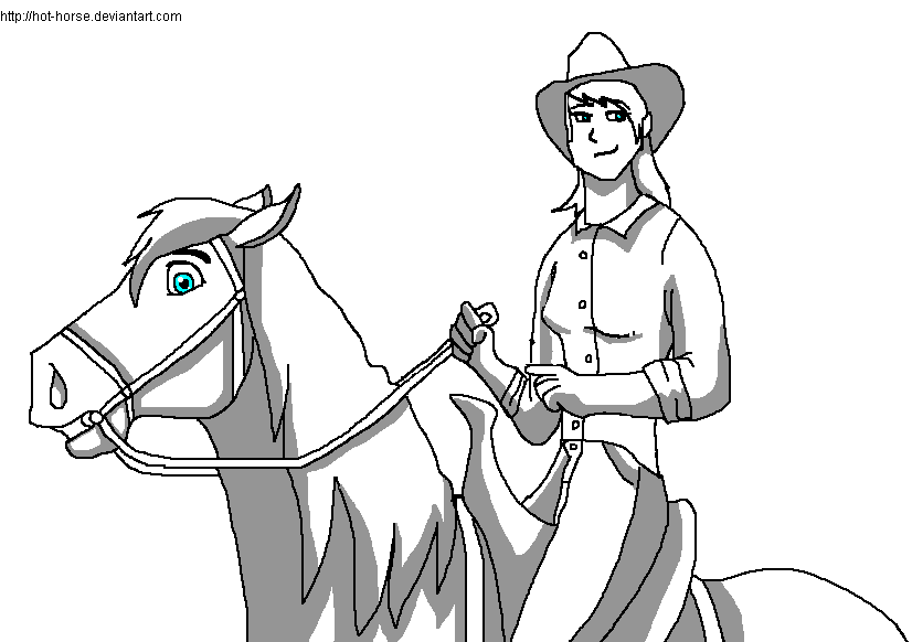 Cowgirl And Horse Base By Hot Horse On Deviantart