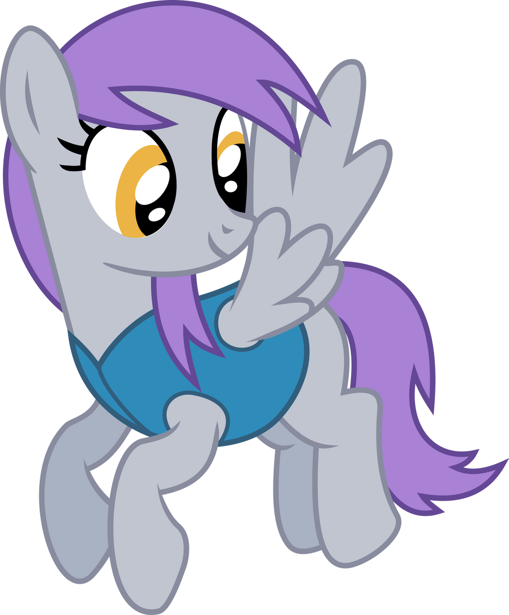 Grey And Purple Pegasus