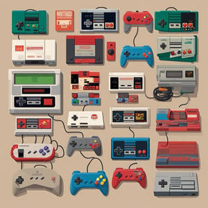 Retro Nintendo consoles 