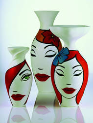 Rosenthal Vases: Faces