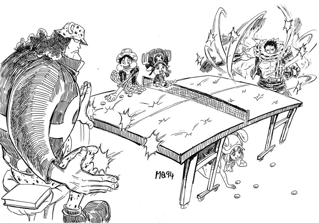 Kuma vs Katakuri at Ping Pong