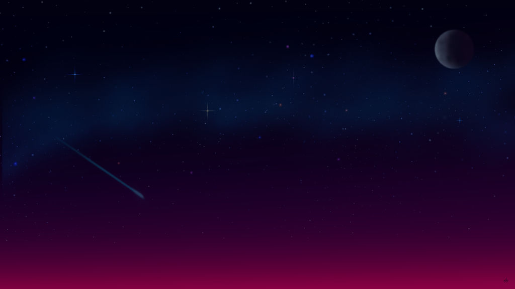 A Simple Night Sky Drawing by SacredBox on DeviantArt