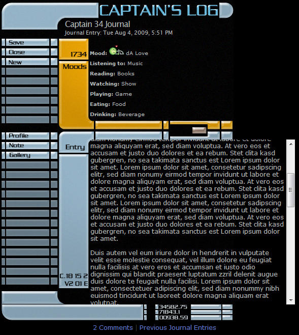 Star Trek Captain's Log by KonekoD on DeviantArt