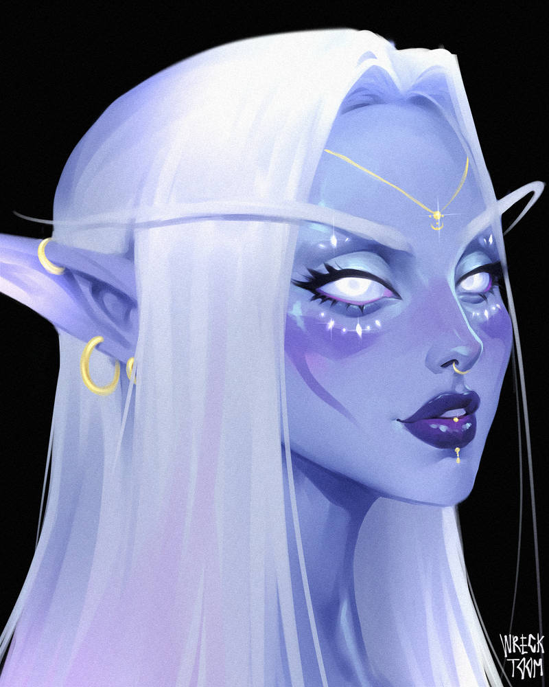 Night Elf Portrait by Wrecktoom on DeviantArt