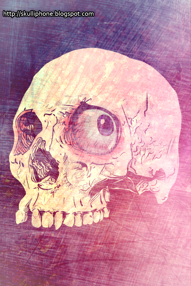 Skull wallpaper for iPhone 4