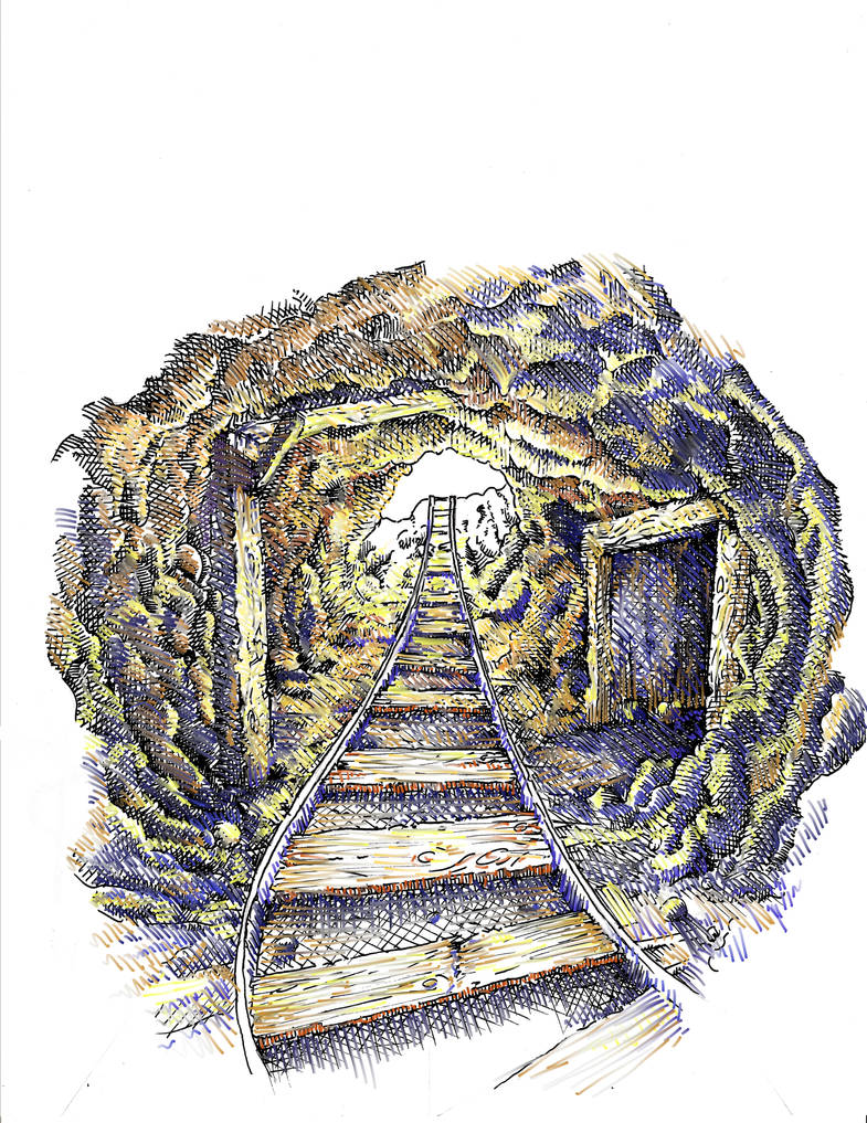Miner's Ink Cave by akumashimauma on DeviantArt