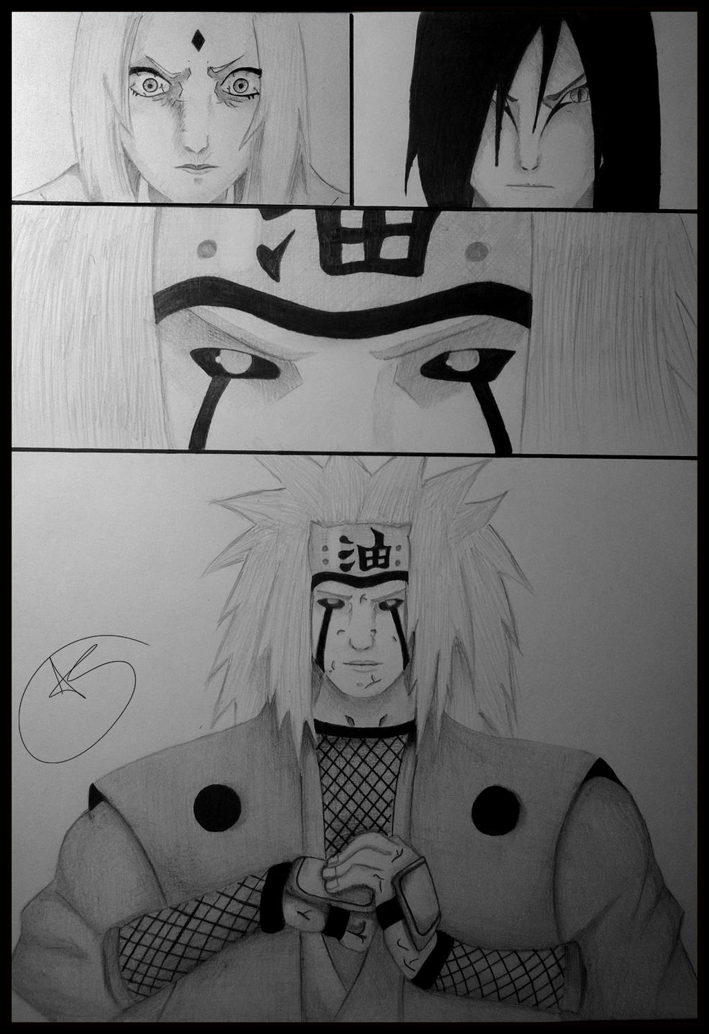 Como desenhar JIRAIYA (Naruto) 