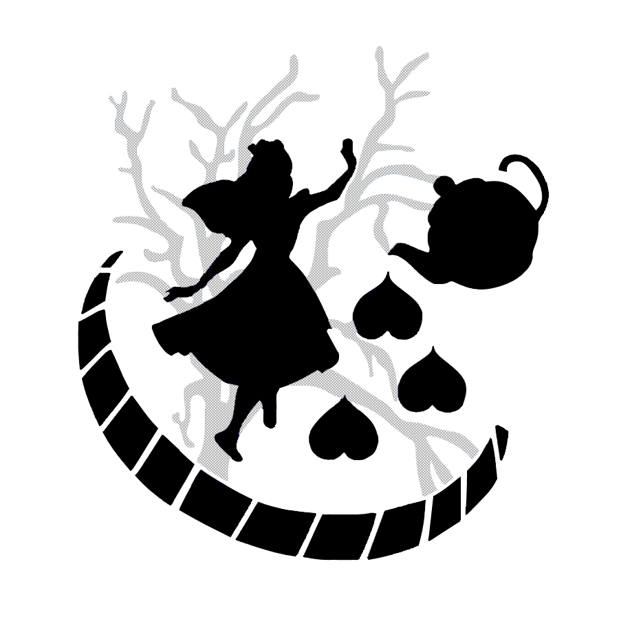 (PF) Alice In Wonderland Pumpkin Stencil by leopardtoes on DeviantArt