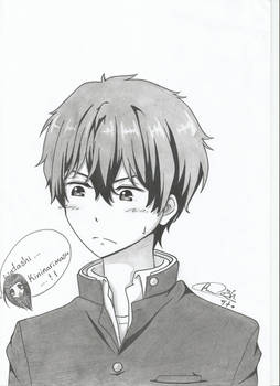 oreki houtarou - fanart