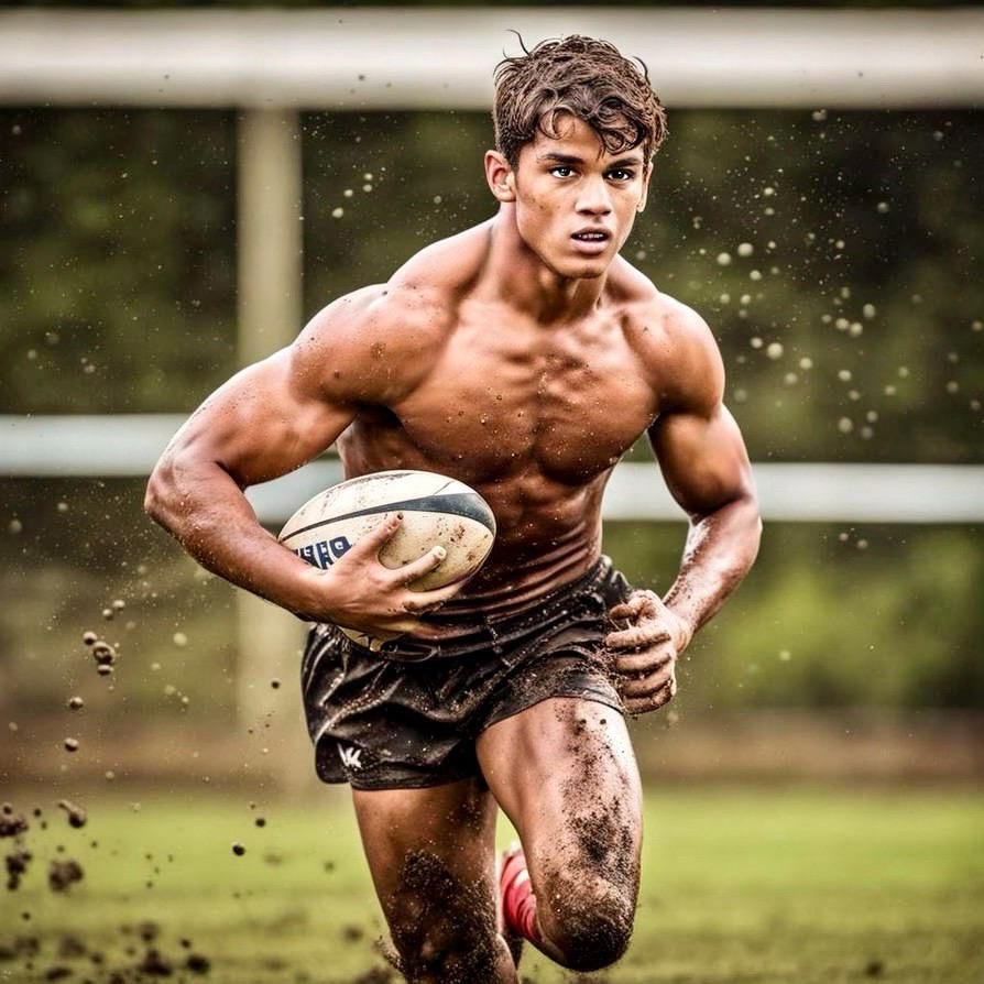 Tuff Rugby Tough rugby player training on a wet day by Eclectic-soul-food on ...