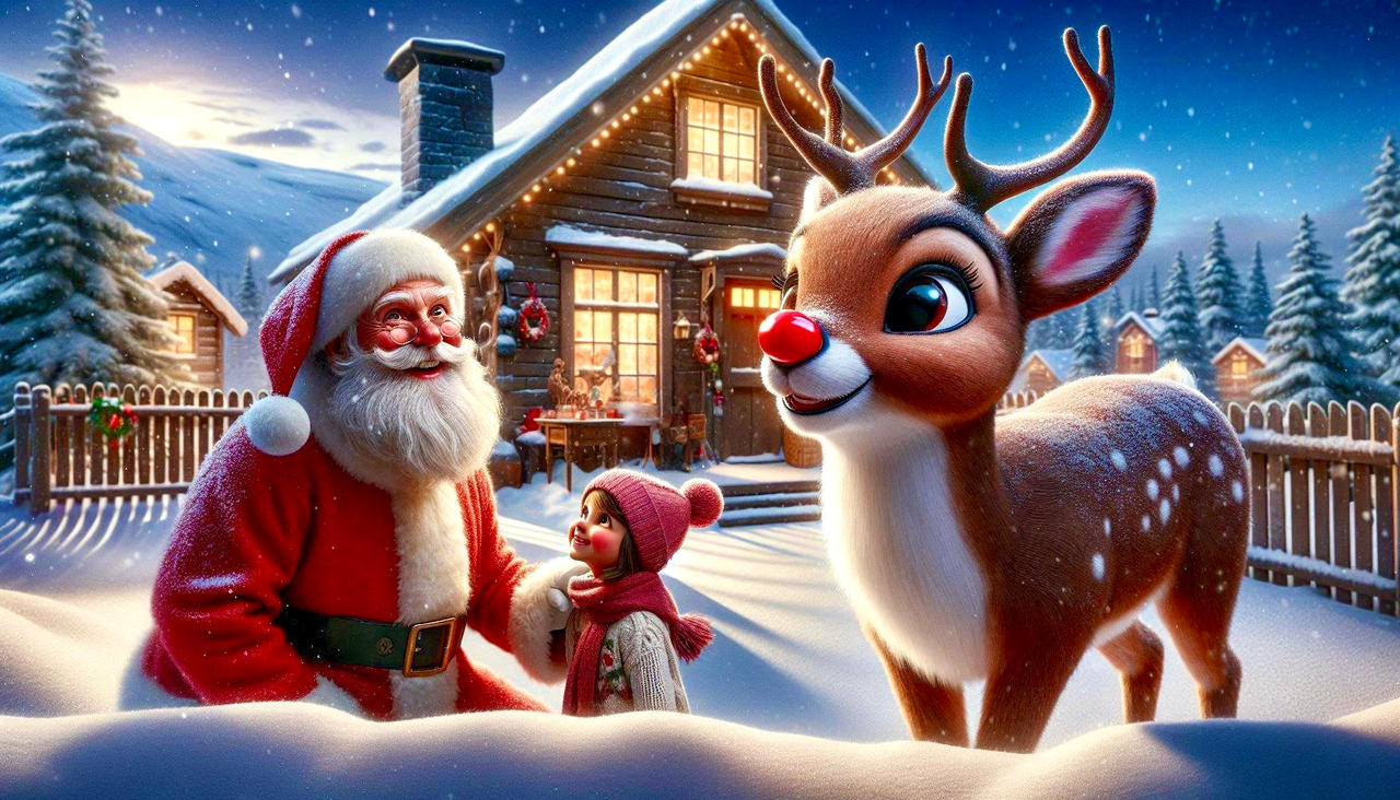 Be More Rudolph Rudolph loves it when children come to see Santa. by Eclectic-soul-food ...