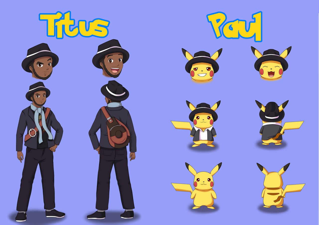 Titus and Paul Pikachu's Ref Sheet by TitusTBrown02 on DeviantArt