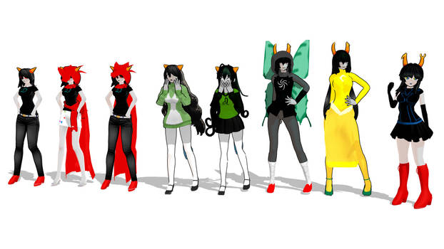 MMD Model Dump 2 - Homestuck Mini Strife