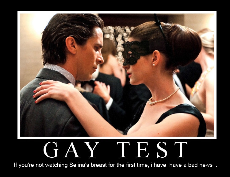 The Dark Knight Rises: Gay Test!