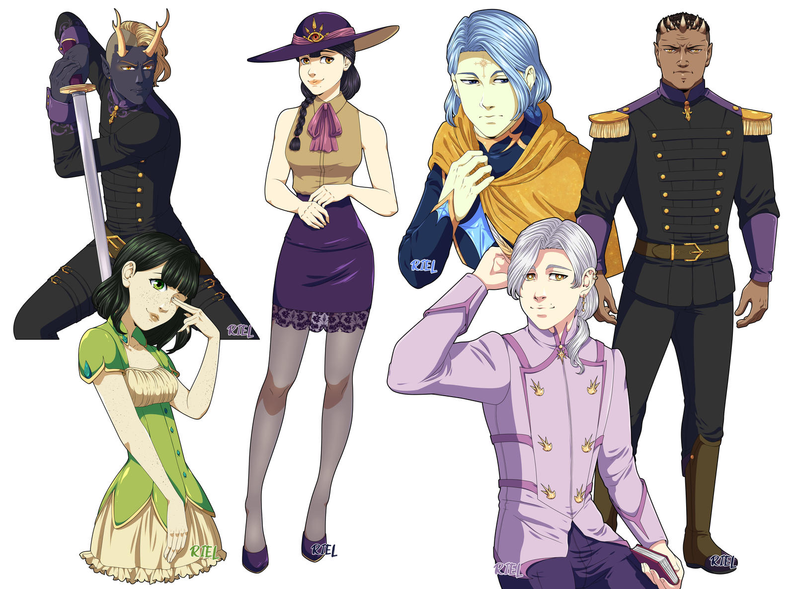 Cellshading Examples III by The-Art-of-Riel on DeviantArt