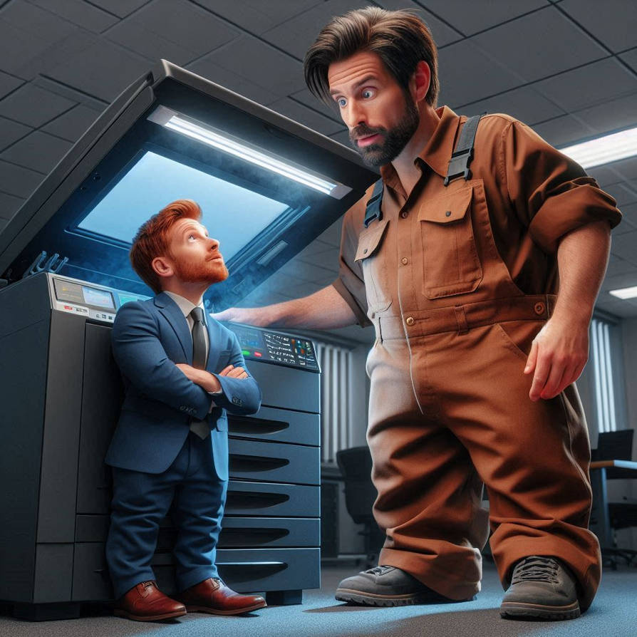 Grumpy Copy Machine Copy Machine Mishap by smallfryer on DeviantArt