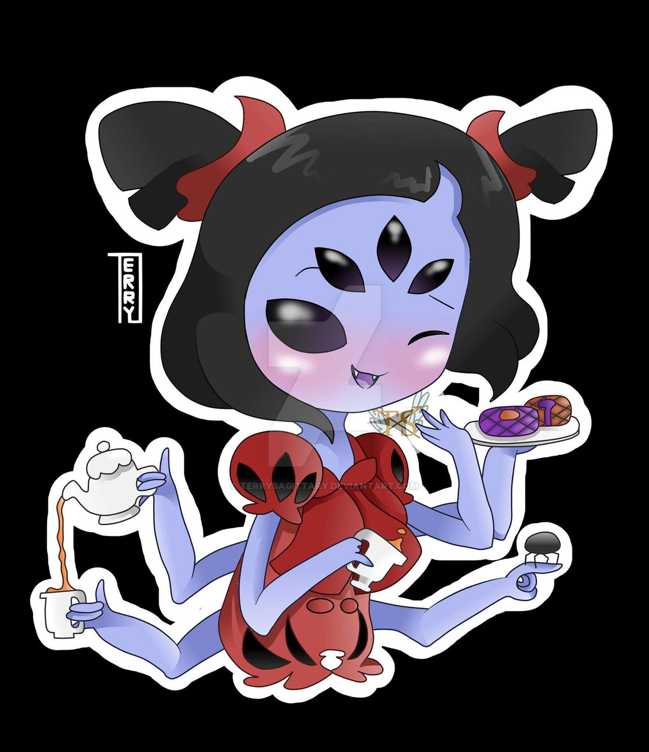 Muffet Raffle Muffet by TerrySagittary on DeviantArt
