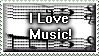 I Love Music Stamp by Viper-mod