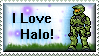 I Love Halo Stamp