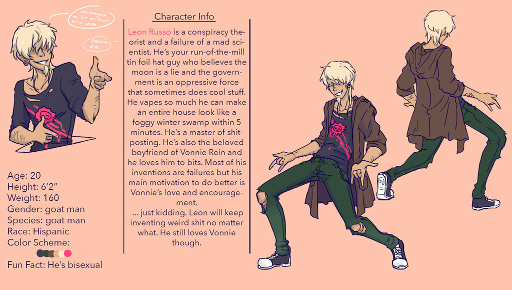 Leon Official Ref Sheet by Sixth-Starboi on DeviantArt