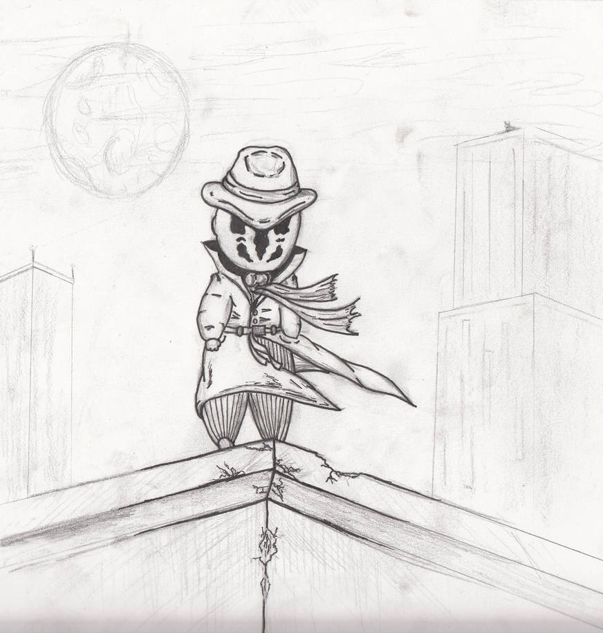 Rorschach Chibi B/W by Pr0jectDharma on DeviantArt