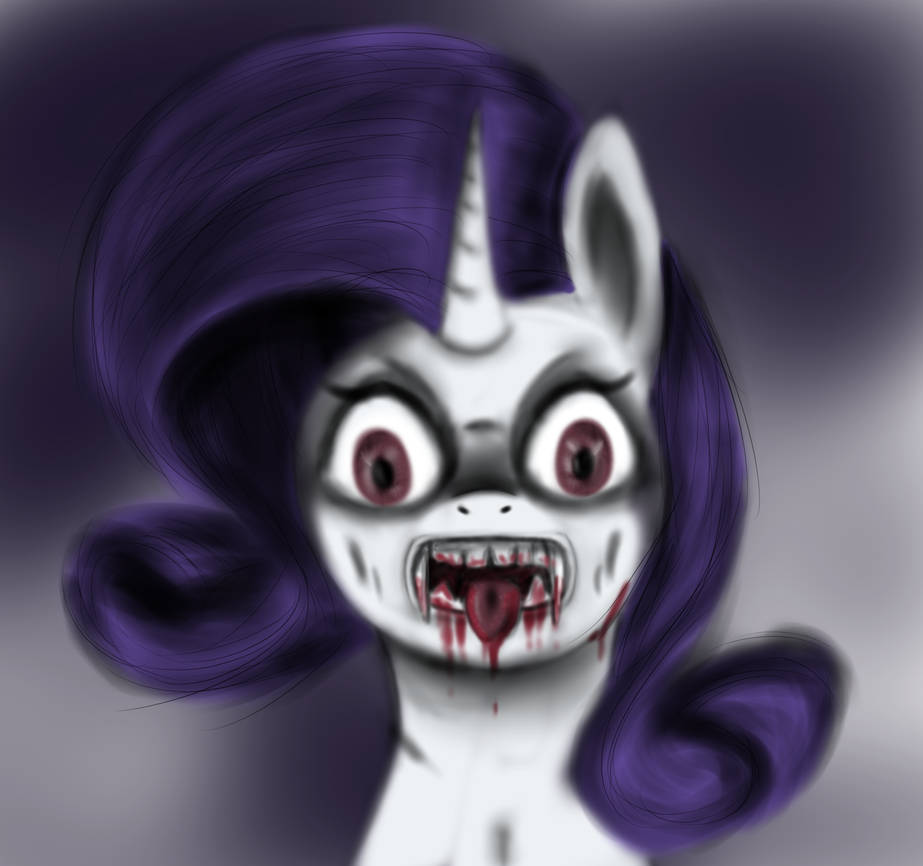Rarity vampire by AshesDarkPony on DeviantArt