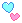 (F2U) tiny blue and pink hearts