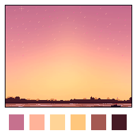 [palette pieces] Lakeside Sundown