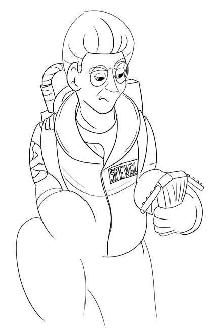 Secoh2000 Red egon spengler - Sketch by secoh2000 on DeviantArt