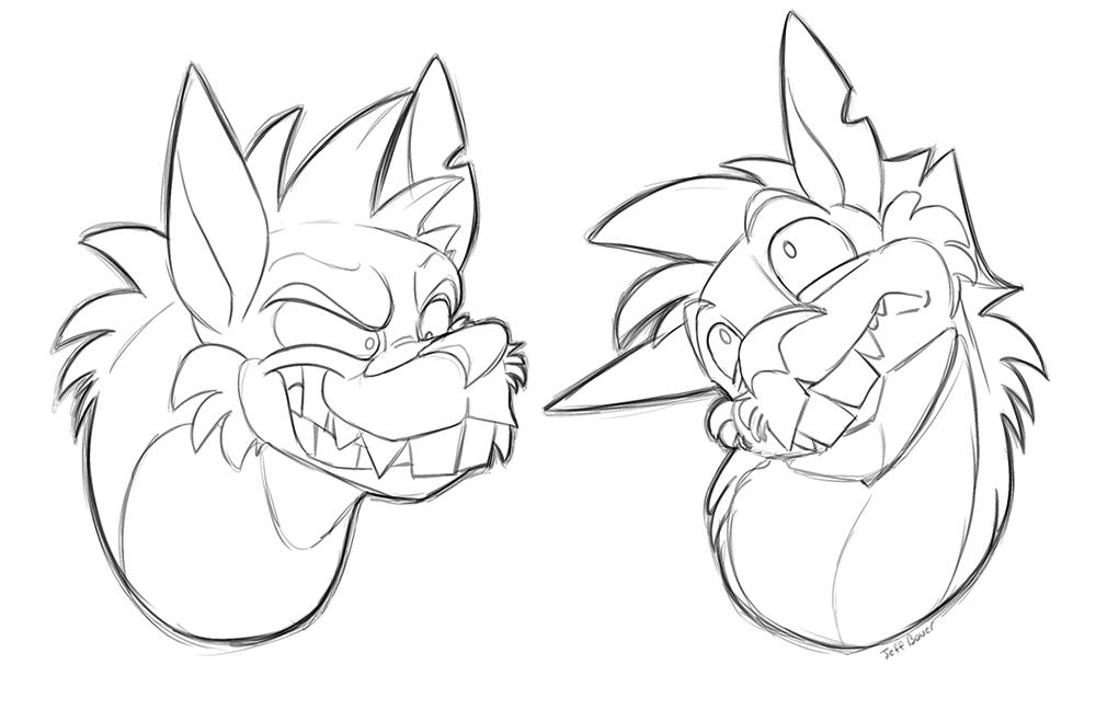 Buff Saurus Buck-Saurus - Head Shot Study + Reflection by secoh2000 on DeviantArt