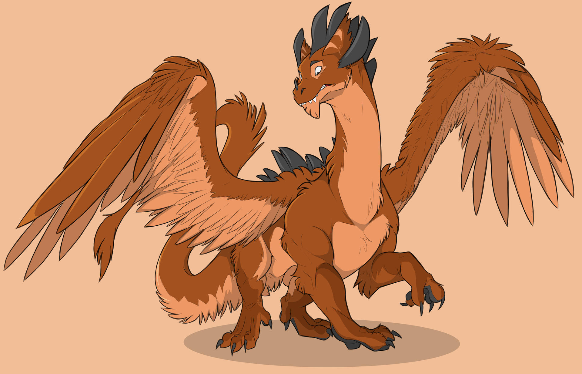 Secoh2000 Red Bucky the (Floofed) Dragon! by secoh2000 on DeviantArt