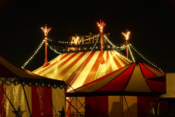 Creepy circus tent