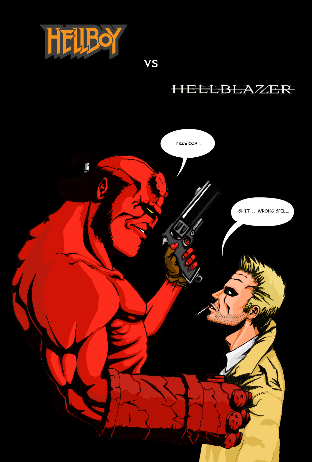 Hellboy vs Hellblazer