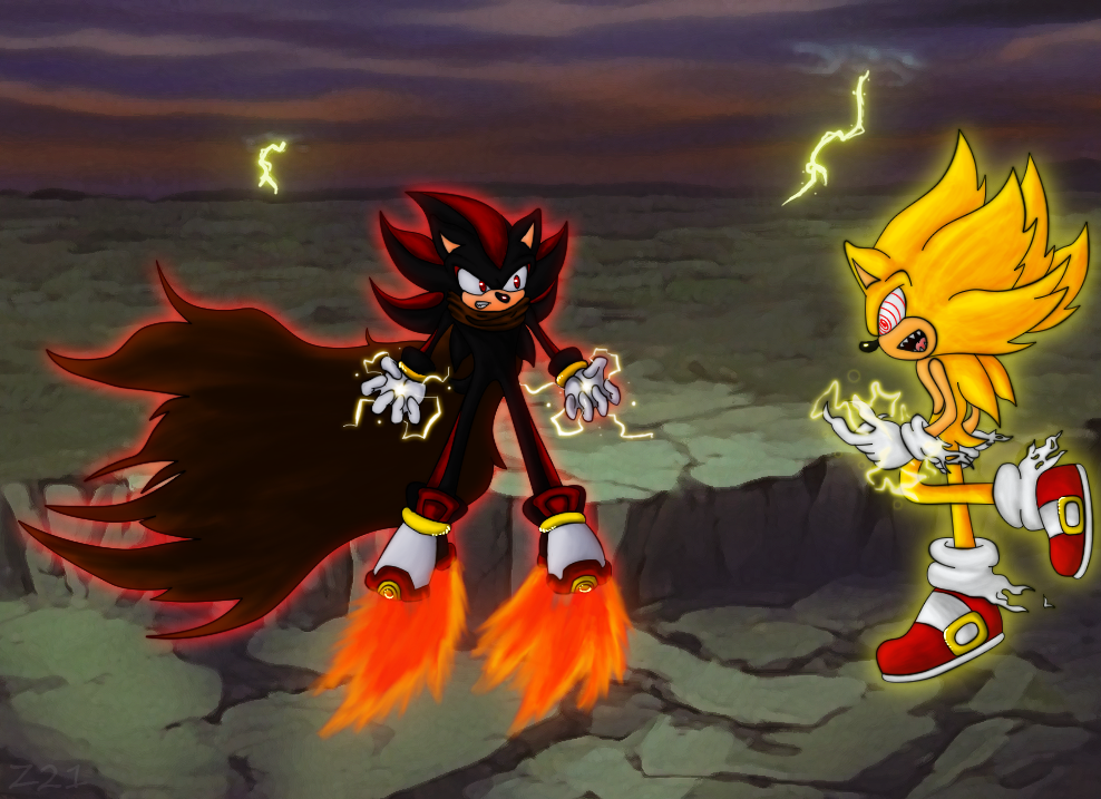 SonicTheHedgehogVsShadowTheHedgehog on Game Jolt: FLEETWAY SONIC VS DARK  SONIC