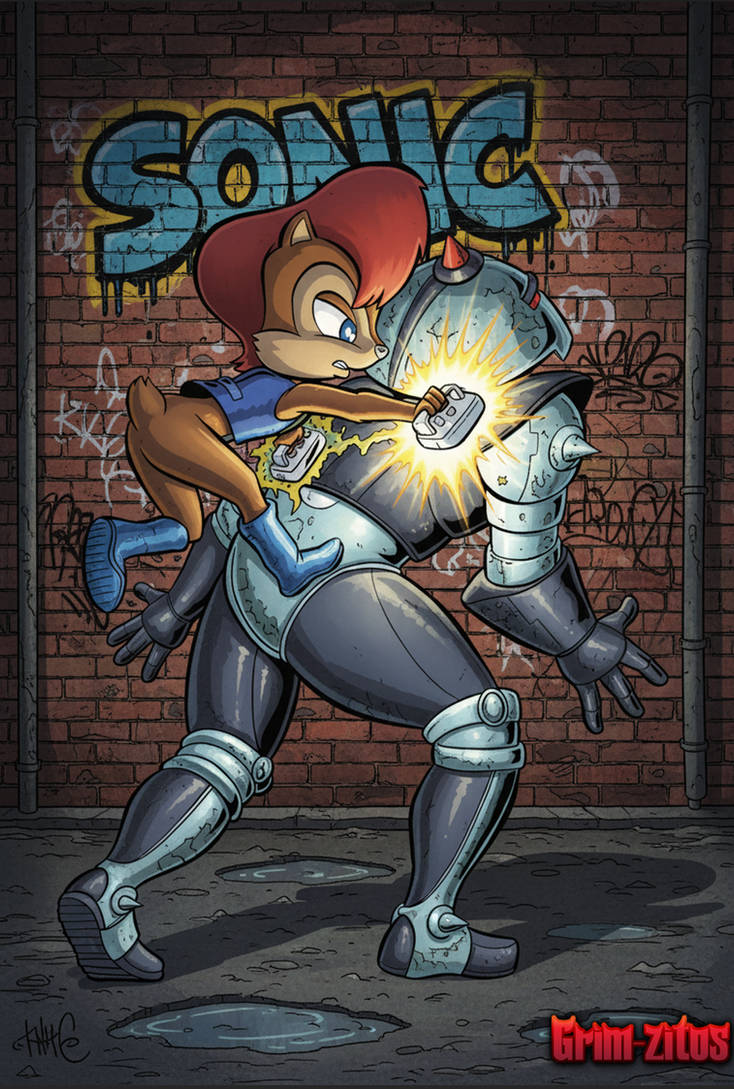 Sally Bot Sally vs SWAT bot by grim-zitos on DeviantArt
