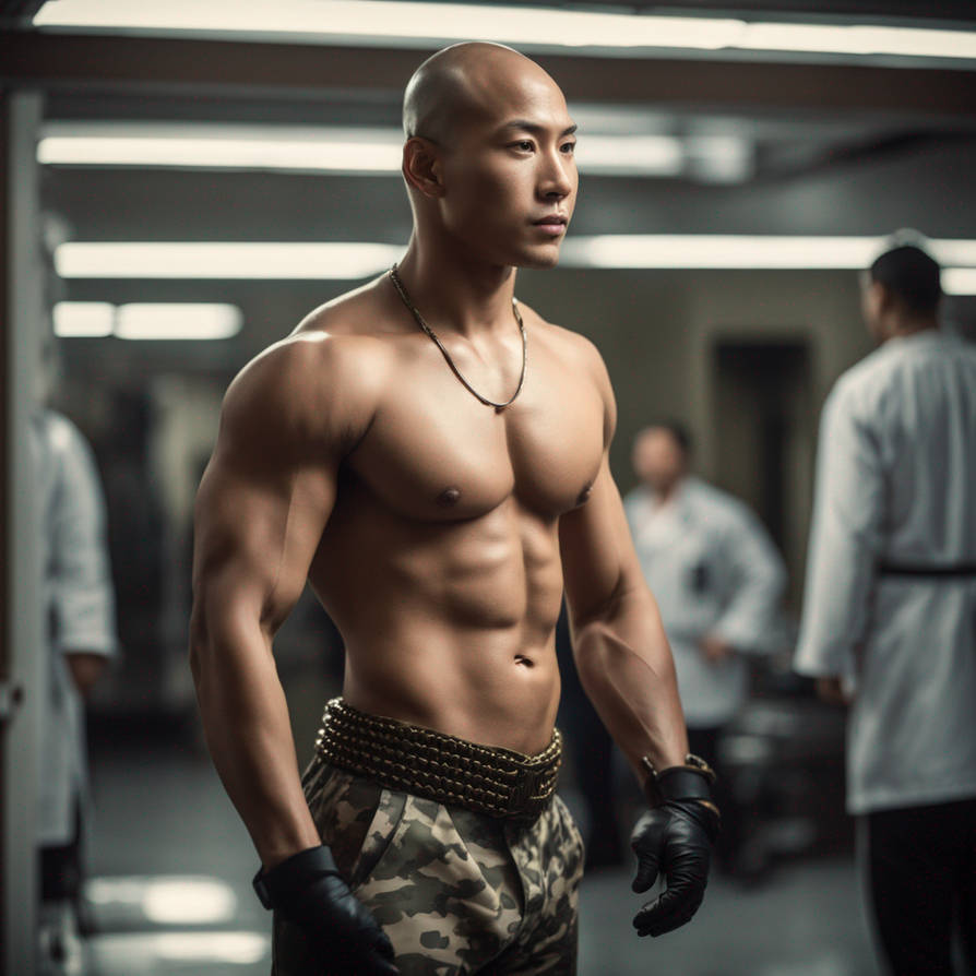 Full body shot of a young handsome muscular Asian by jhosoldier on ...