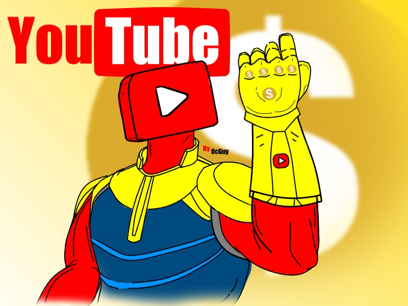 YouTube With His 7 Demonetization Stones by OcGuy1 on DeviantArt