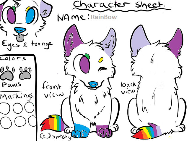Random Color Oc Base Rainbow my oc (Base by sm0shy) by Snowball57743 on DeviantArt