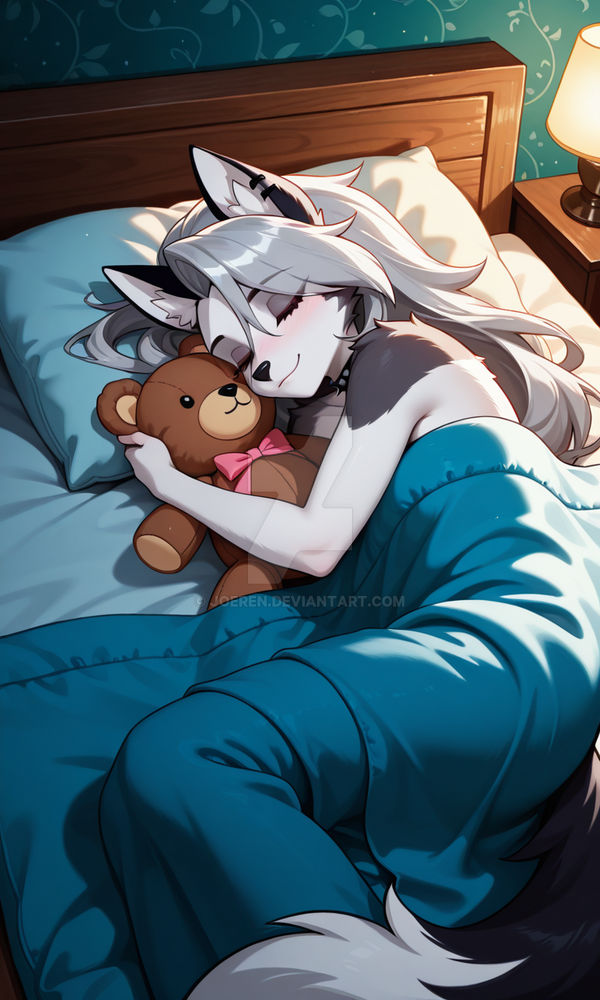Loona Sleep Loona sleeping with her teddy bear by Joeren on DeviantArt
