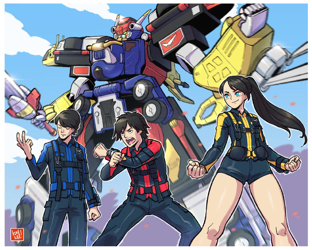 Go Busters Ressha The Gobusters by bangkits90 on DeviantArt