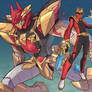 Gozyu Wolf and Tegasword Red