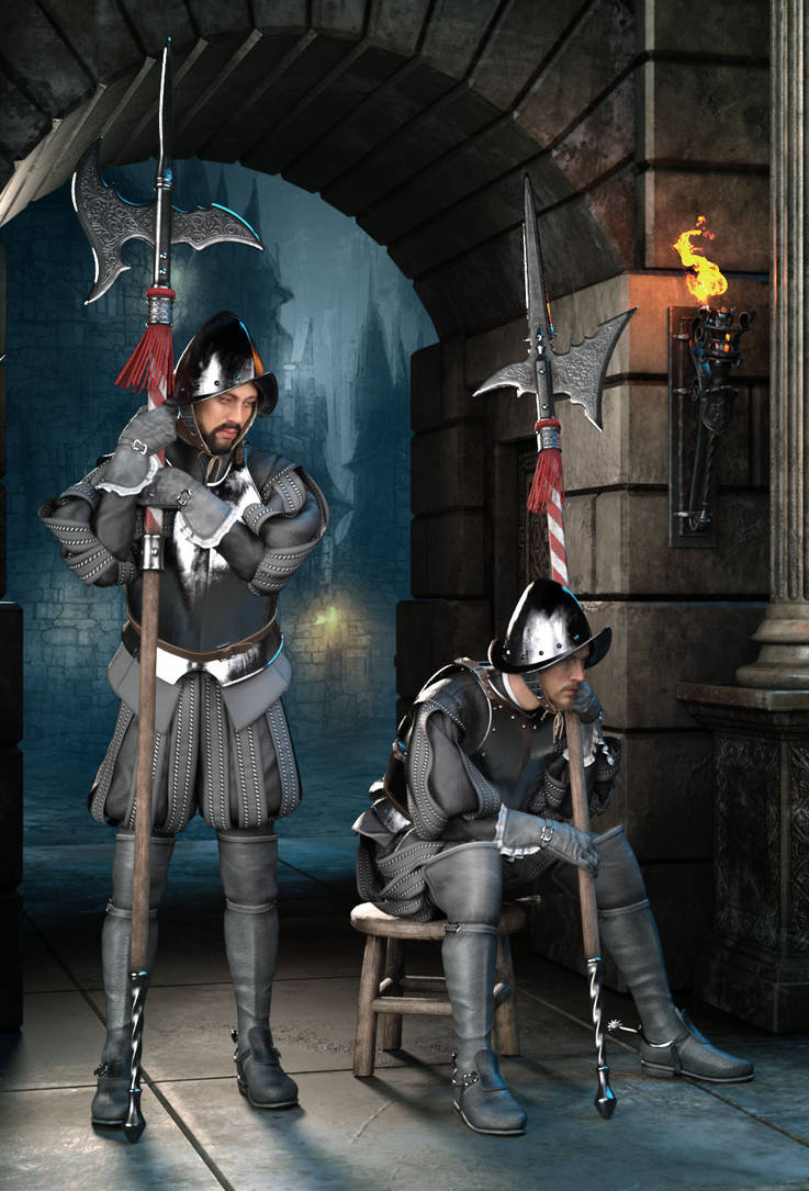 Halberd Mask Pack of Halberds with poses for G8M, G8F and G9 by RomarovArt on DeviantArt