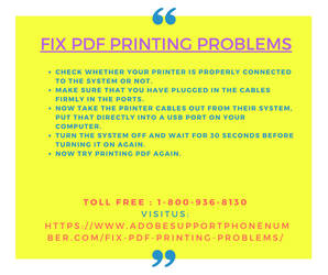 Fix PDF Printing Problems, Dial 1-800-936-8130