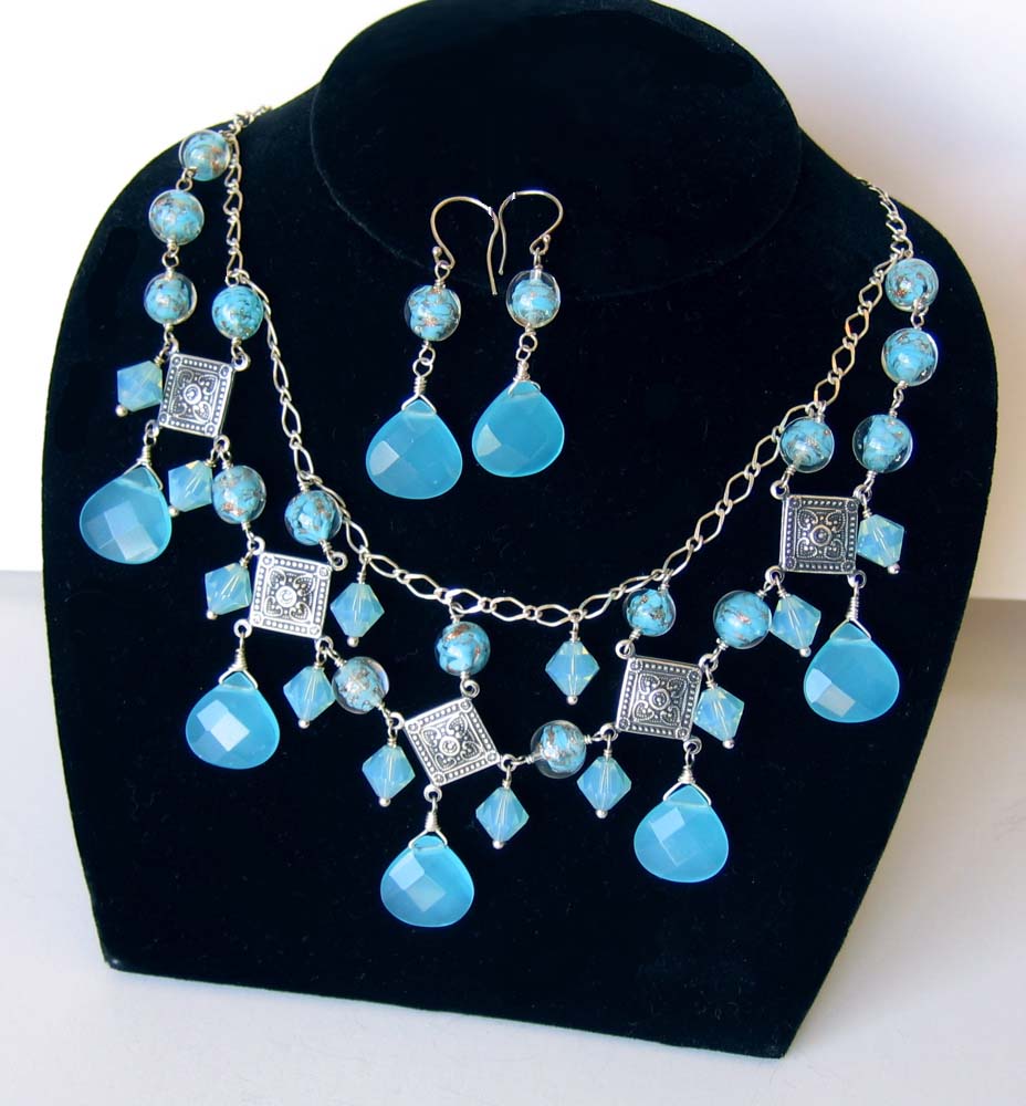 Blue Egyptian style set