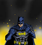 Batman Colored01 by DelHewittJr