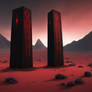 Pair of Black Monoliths