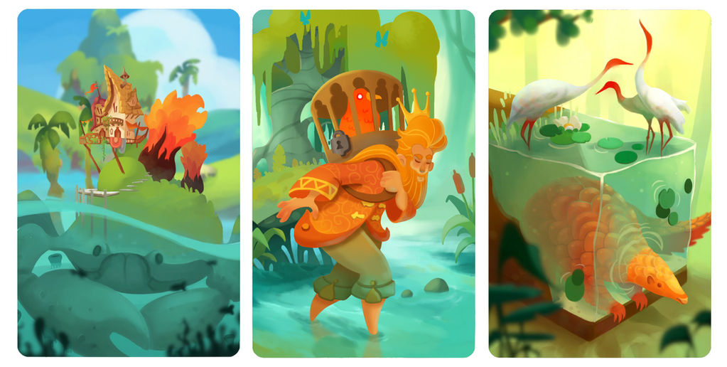Card Illustrations 2 by ApollinArt Card Illustrations 2 by ApollinArt
