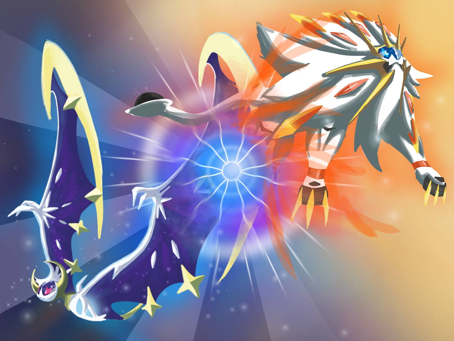 Solgaleo and Lunala by PedroLarez on DeviantArt